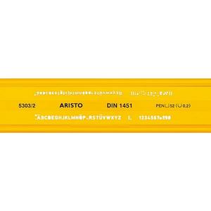 Sablon Aristo Sablon betű - ROMAN 2, 0 mm DIN-1451/4, H-PROFIL, BOLD TYPE