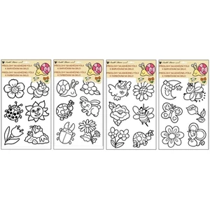 Sablon kontúros 30x21cm adhezív fólián, vegyes minták