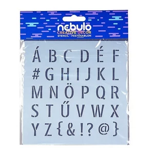 Sablon stencil Betűk 14,5x14,5cm Nebulo Dekor MSL-BT-14,5X14,5