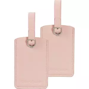 Samsonite bőröndcímke rectangle Luggage tag x2 121307/5266 Halvány rózsaszín