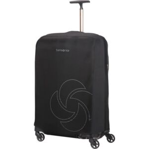 Samsonite bőröndhuzat L/M foldable Luggage cover 121223/1041 Fekete