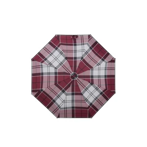 Samsonite esernyő Alu Drop S Safe 3 Sect. Auto O/C Garnet 108966/A465-Garnet Red Check