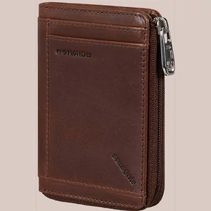 Samsonite pénztárca Veggy SLG 722 - 8Cc H S+ 2 Guss Zip 144483/1251-Dark Brown
