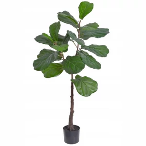 Selyemvirág - művirág 120cm zöld ficus cserépben 50x35x120cm SDDST5 élehű