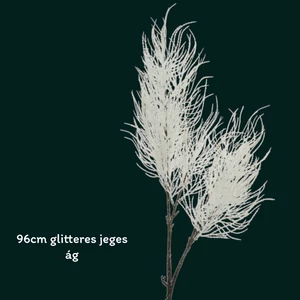 Selyemvirág - művirág 24' jeges fehér ág 30cmx15cmx96cm sdkae