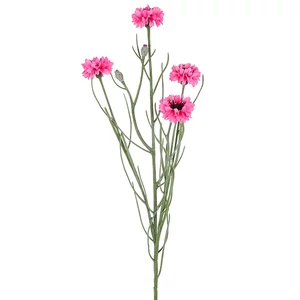 Selyemvirág művirág 70cm Centaurea rózsaszín12x12x70cm DST5 búzavirág élethű