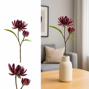 Selyemvirág - művirág 73cm cynara lila 15x19x73cm Cynara dst25 élethű