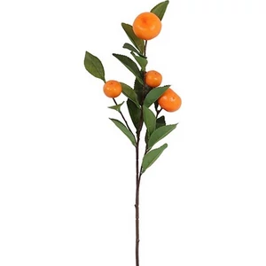 Selyemvirág művirág 73cm narancssárga 20x15x73cm terméssel DST5 élthű