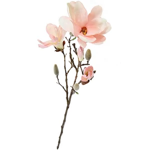 Selyemvirág - művirág 87cm rózsaszín magnolia 10x10x87cm SDDST5 tulipánfa élethű