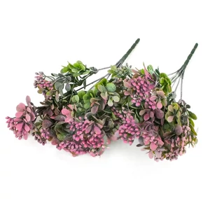 Selyemvirág - művirág csokor Korall csokor pink