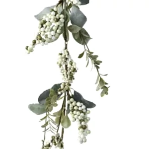 Selyemvirág - művirág girland2 glitteres, bogyós 3cmx5cmx130cm sdkae