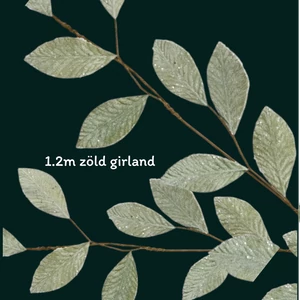 Selyemvirág - művirág girland2 Menza zöld 0.5cmx10cmx120cm sdkae