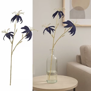 Selyemvirág - művirág kék de Gloriosa S d.blue SDDST53 prémium kategóriás virág