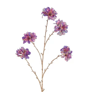 Selyemvirág művirág Művészi virág elágazó Plumeria M lila ir 113x36x65cm DST