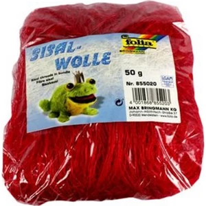 Sisal Folia gyapjú 50g piros 