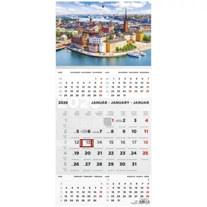 Speditőrnaptár 2026 T076 Speditőr 5 Havi Város Fej Toptimer 2026 kollekció!