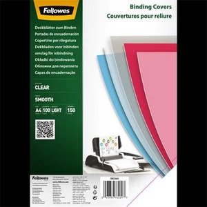 Spirál előlap A4 Fellowes 150 mikron, PET, víztiszta