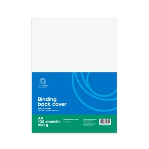 Spirál hátlap A4 fényes fehér 250gr Bluering