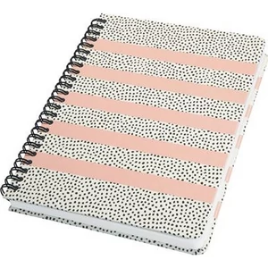 Spirálfüzet 162x215mm Sigel Jolie Sweet Dots 60lap pontrácsos Irodai füzet Sigel JN600