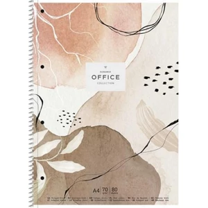 Spirálfüzet A4+ kockás 80lap, SHKOLYARYK Office collection Spirálfüzetek A4, papír borítóval