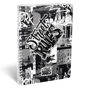 Spirálfüzet A4 kockás Lizzy26 Street Rules Négyzethálós 70 Lap 