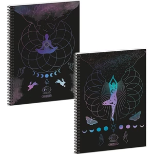 Spirálfüzet A4 kockás Mystic constellation(5491) 53904911 prémium minőség