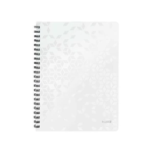 Spirálfüzet A4 Leitz WOW kockás, fehér E46380001