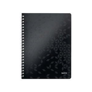 Spirálfüzet A4 Leitz WOW kockás, fekete E46380095