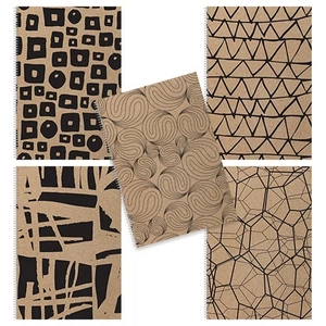 Spirálfüzet A4 pd Woodland Nature, 160 lapos többtantárgyas