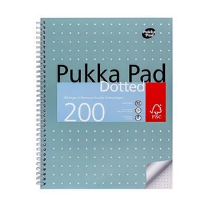 Spirálfüzet A4+ pontrácsos 100 lap PUKKA PAD "Metallic Jotta
