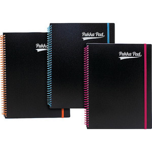 Spirálfüzet A4+ Pukka Pad Neon Notepad 100lap vonalas Irodai füzet Pukka Pad 7662-PPN