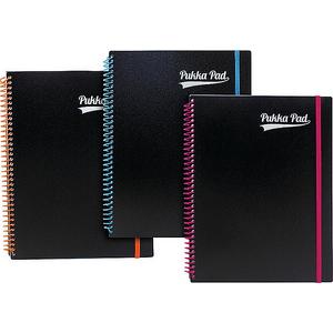 Spirálfüzet A4+ Pukka Pad Neon Notepad 100lap vonalas Irodai füzet Pukka Pad 7662-PPN