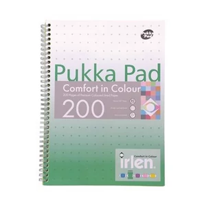 Spirálfüzet A4 vonalas 100 lap, PUKKA PAD Irlen Jotta Green
