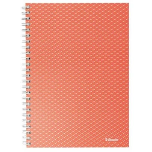 Spirálfüzet A5 kockás Esselte 80lap, Colour Breeze, korall Irodai papíráru