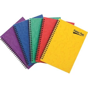 Spirálfüzet A5 Pukka Pad Pressboard 60lap vonalas vegyes színek Irodai füzet Pukka Pad 7270-PRS