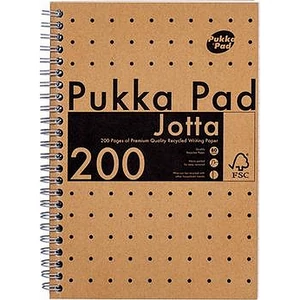 Spirálfüzet A5 vonalas 100 lap, PUKKA PAD Jotta Kraft PUP9567