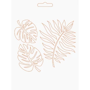 Stencil 20x14, 6cm Home Decor levél minta