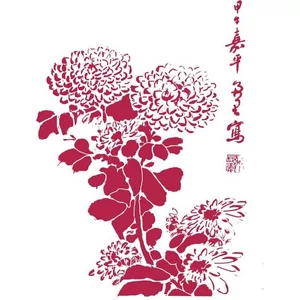 Stencil G 21x29, 7cm Virág