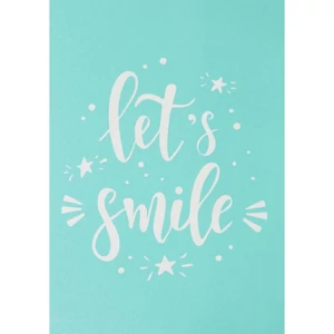 Stencil sablon 147x210mm let's smiley