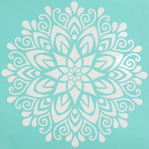 Stencil sablon 215x215mm mandala