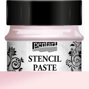 Stencilező paszta 50ml gyöngyház mályvarózsa
