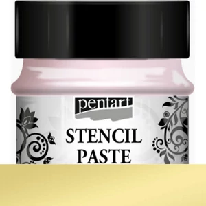 Stencilező paszta 50ml gyöngyház sárga