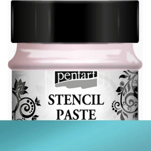 Stencilező paszta 50ml gyöngyház türkiz