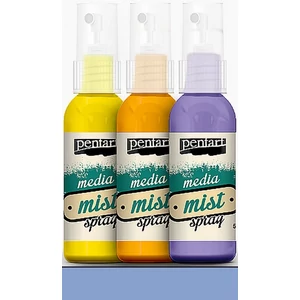Stencilező permetfesték 50ml Pentart Media spray - óceánkék