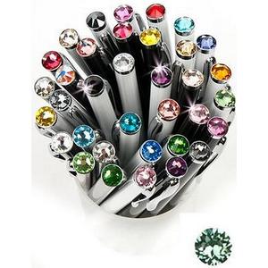 Swarovski toll E. fehér testű Peridot Zöld Kristály Gravírozható Made With Swarovski Elements