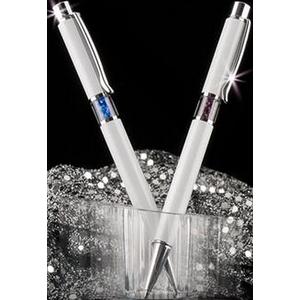 Swarovski toll fehér testű 20 Középen Bíborlila Kristály Tölt. Gravíro Made With Swarovski Elements