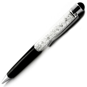 Swarovski Berns toll fekete felül fehér kristály TOUCH 14cm MADE WITH SWAROVSKI ELEMENTS