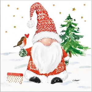 Szalvéta 25x25cm Christmas Buddy  20db-os