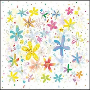 Szalvéta Ambiante Fancy Flowers papírszalvéta 25x25cm,15db-os