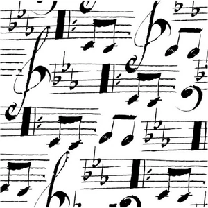 Szalvéta 25x25cm Musique  20db-os